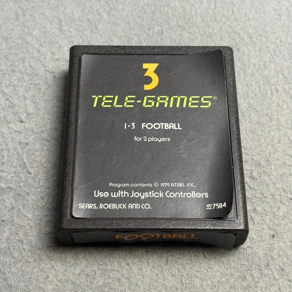 Atari 2600 Game Cartridge Lot of 6 Seaquest Demon Attack Video Pinball Football